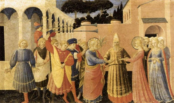 Marriage of the Virgin 1433 Painting by Fra Angelico