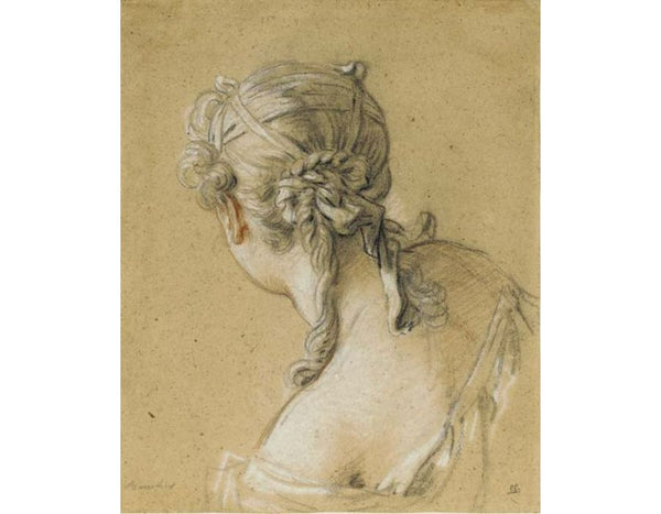 Head of a woman seen from behind 