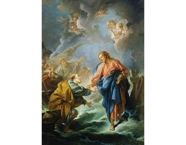 Saint Pierre tentant de marcher sur les eaux 
