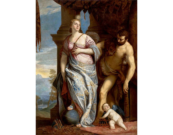 Allegory of Wisdom and Strength, The Choice of Hercules or Hercules and Omphale (original by Paolo Veronese) 