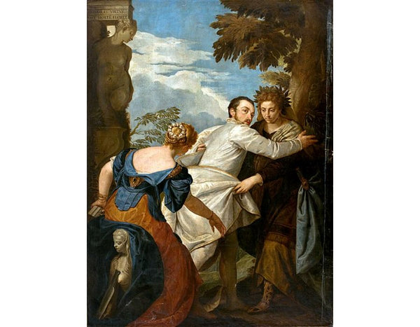 The Choice Between Virtue and Vice. Hercules in the Crossroads (original b Paolo Veronese) 