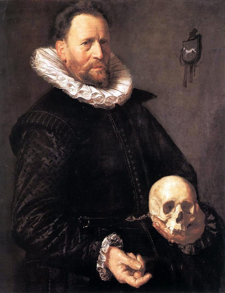 Portrait of a Man Holding a Skull c. 1611