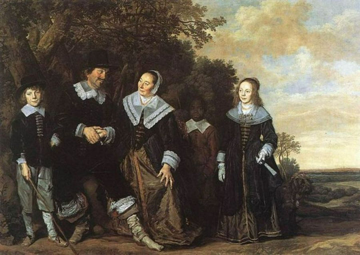 Family Group in a Landscape (1) c. 1648 Painting by Frans Hals