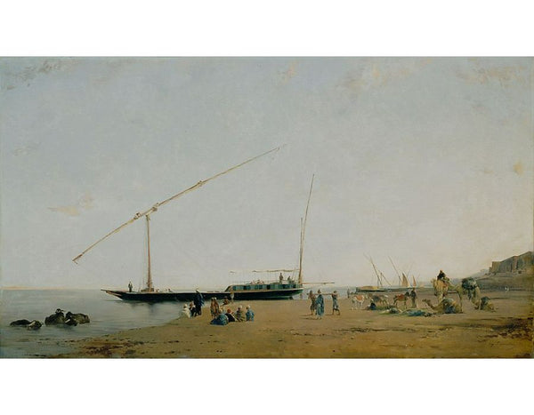 Boat On The Nile Painting by Eugene Fromentin
