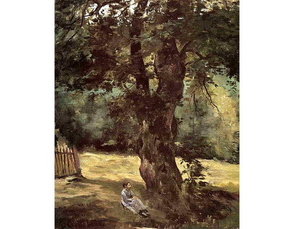 Woman Seated Under A Tree
