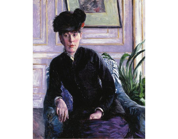 Portrait de jeune femme dans un interieur (Portrait de Mme H)