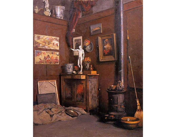 Interior Of A Studio With Stove