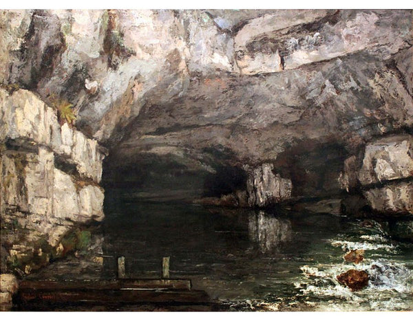 The Grotto of the Loue 1864 Painting by Gustave Courbet