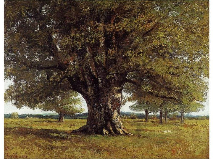 The Oak of Flagey, called Vercingetorix Painting by Gustave Courbet