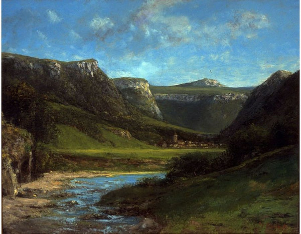 Landscape in the Jura Painting by Gustave Courbet