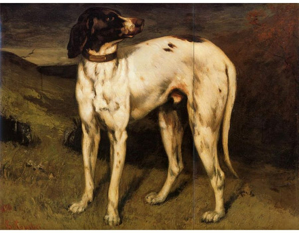 A Dog from Ornans Painting by Gustave Courbet