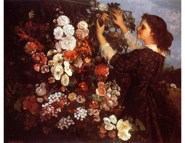 The Trellis Painting by Gustave Courbet
