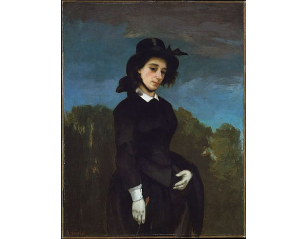 Woman in a Riding Habit Painting by Gustave Courbet