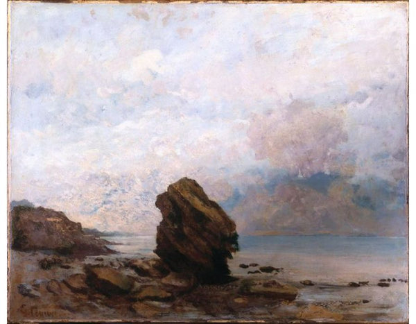 The Isolated Rock, c.1862 Painting by Gustave Courbet