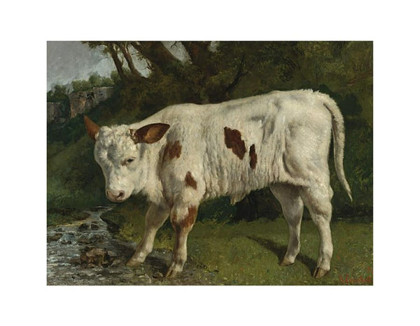 Le Veau Blanc Painting by Gustave Courbet