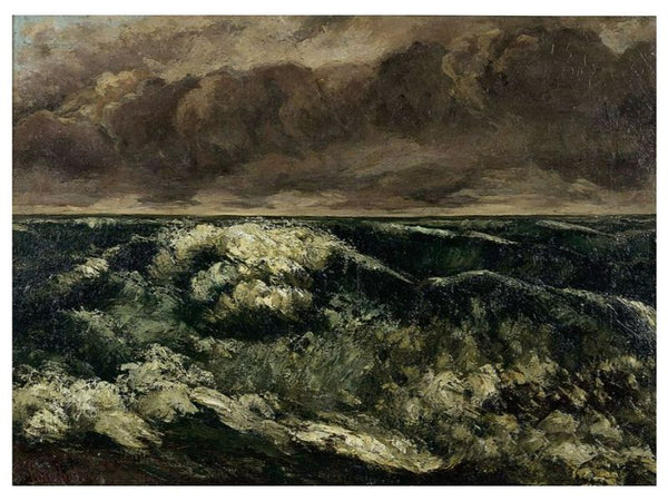 The Wave, after 1870 Painting by Gustave Courbet