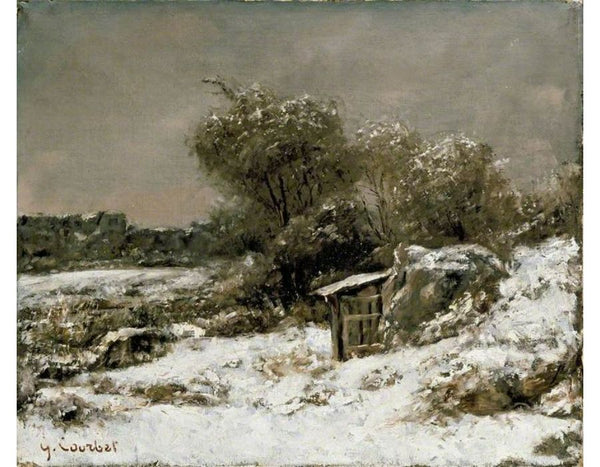 Winter Scene Painting by Gustave Courbet