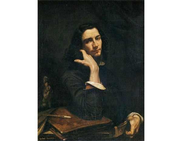 Self-Portrait (Man with Leather Belt) Painting by Gustave Courbet