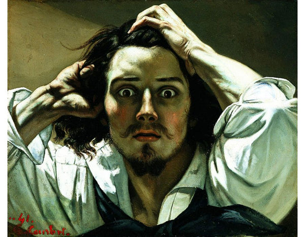 The Desperate Man 2 Painting by Gustave Courbet