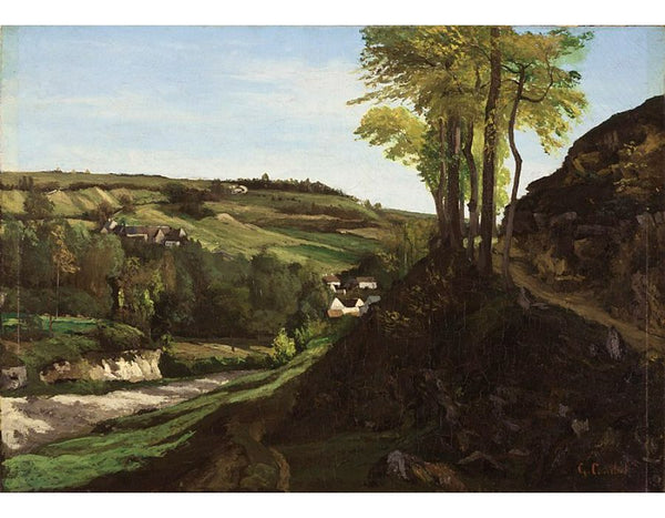 Valley of Ornans Painting by Gustave Courbet