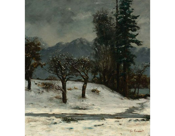 Snow Painting by Gustave Courbet