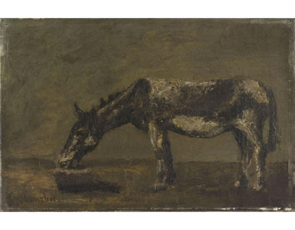 The Donkey Painting by Gustave Courbet