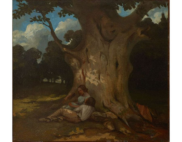 The Large Oak Painting by Gustave Courbet
