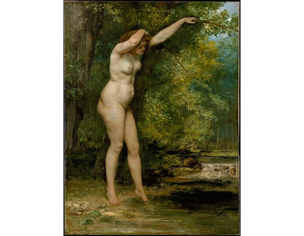 The Young Bather 1866 Painting by Gustave Courbet