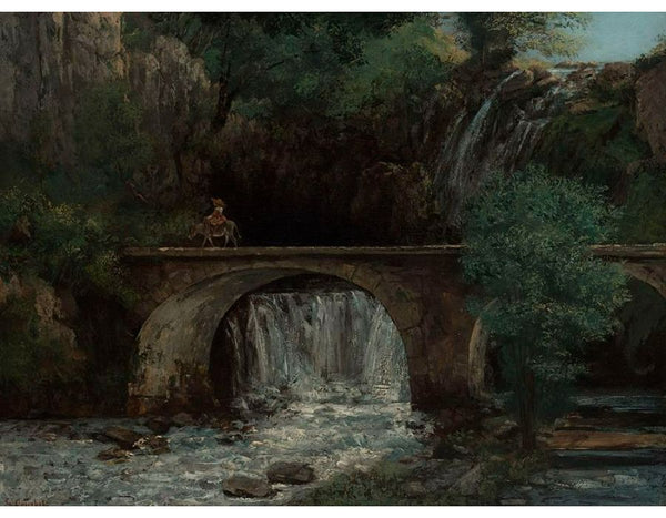 The Pont de Fleurie, Switzerland, 1873 Painting by Gustave Courbet