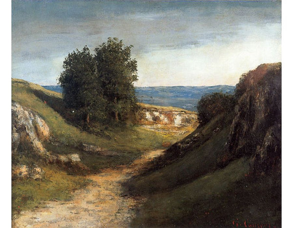 Paysage Guyere Painting by Gustave Courbet