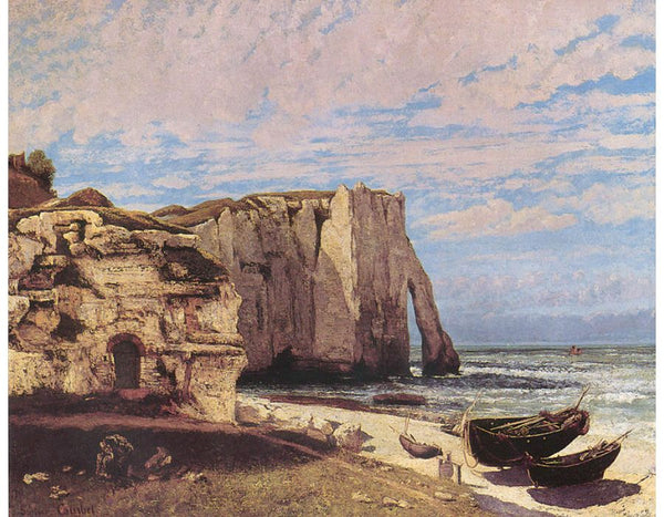 The Cliffs of Étretat After the Storm Painting by Gustave Courbet