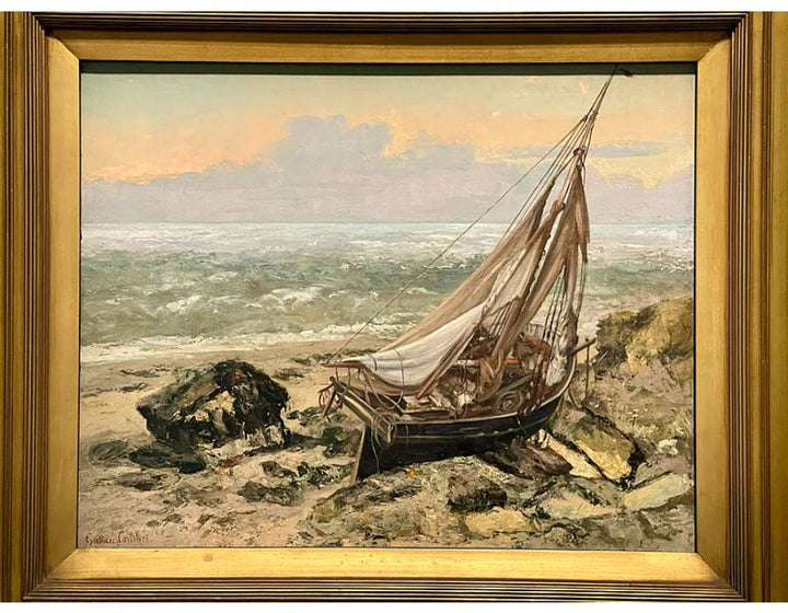 The Fishing Boat 1865 Painting by Gustave Courbet