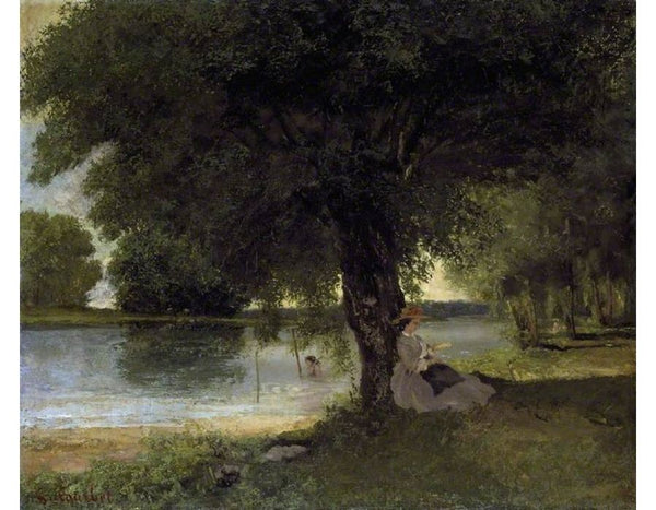 The Charente at Port Bertaud 1862 Painting  by Gustave Courbet