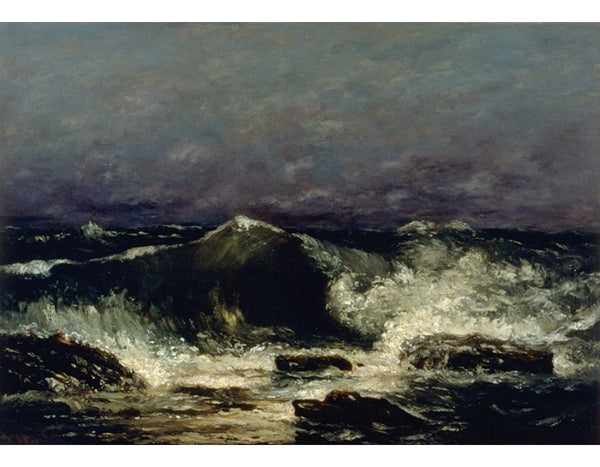 The Wave 2 Painting by Gustave Courbet