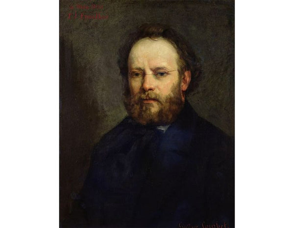 Portrait of Pierre-Joseph Proudhon Painting by Gustave Courbet