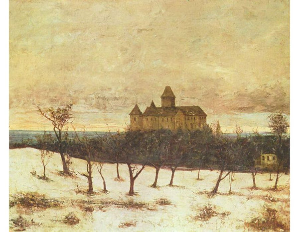 View of Neuenburger Painting by Gustave Courbet