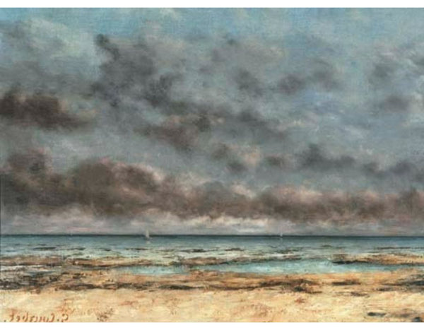 Mer calme Painting by Gustave Courbet