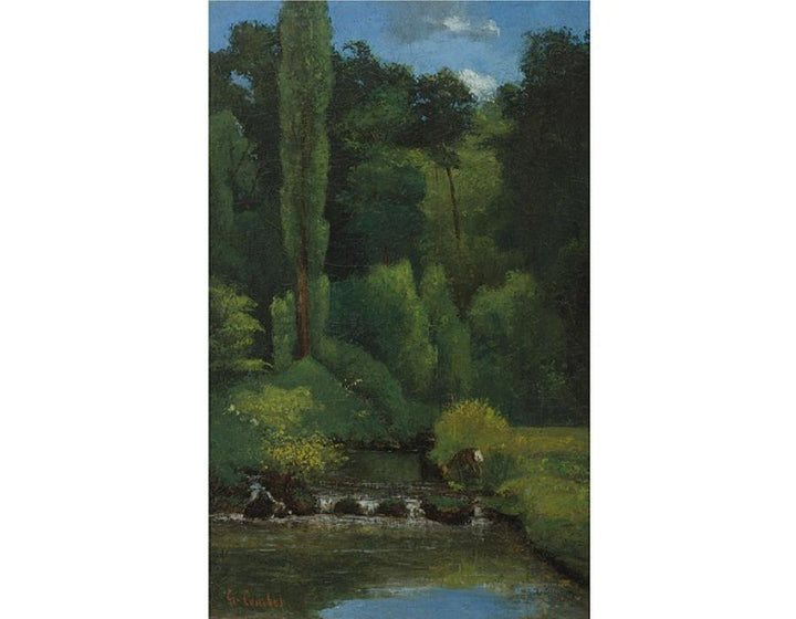 Ruisseau Dans La Foret Painting by Gustave Courbet