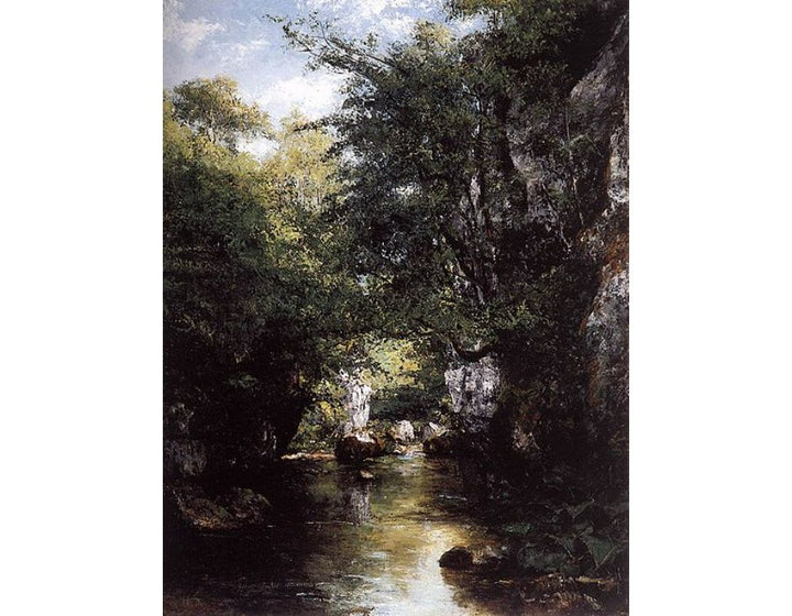 The Stream at Breme Painting by Gustave Courbet
