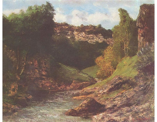 Balancing rocks Painting by Gustave Courbet