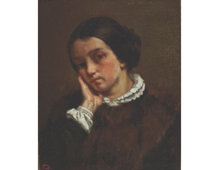 Portrait of Zelie Courbet 2 Painting =by Gustave Courbet