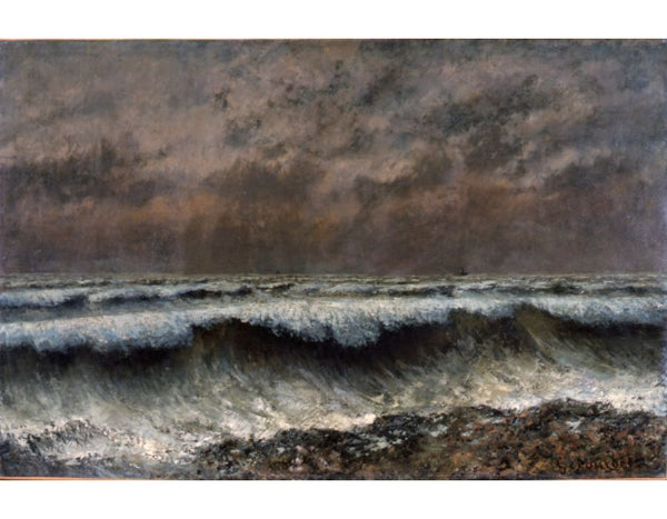 The  Wave, 1870 Painting by Gustave Courbet