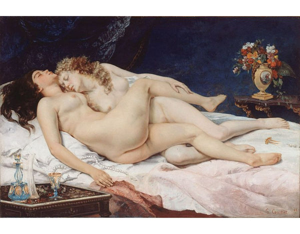 Le Sommeil, 1866 Painting by Gustave Courbet