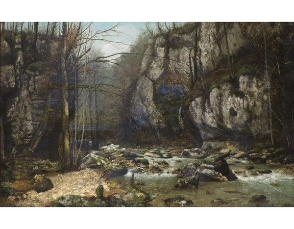 The Stream of the Puits-Noir at Ornans Painting by Gustave Courbet