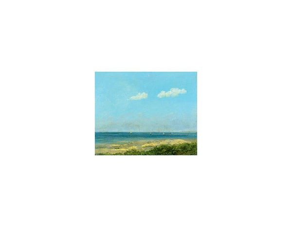 Paysage de mer Painting by Gustave Courbet