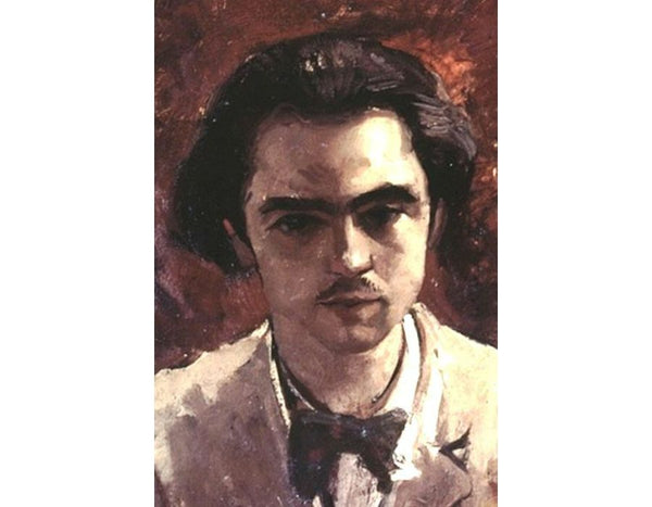 Portrait of Paul Verlaine Painting by Gustave Courbet