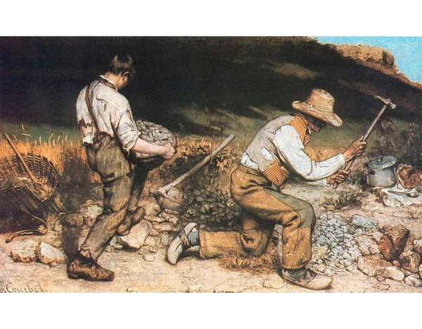 The Stone Breakers, 1849 Painting by Gustave Courbet