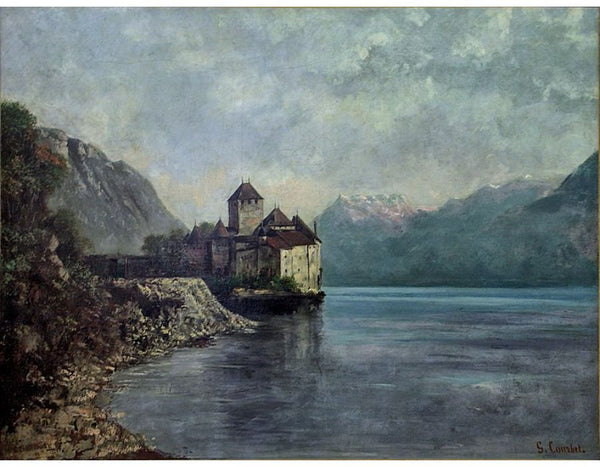 Chateau de Chillon, 1874 Painting by Gustave Courbet