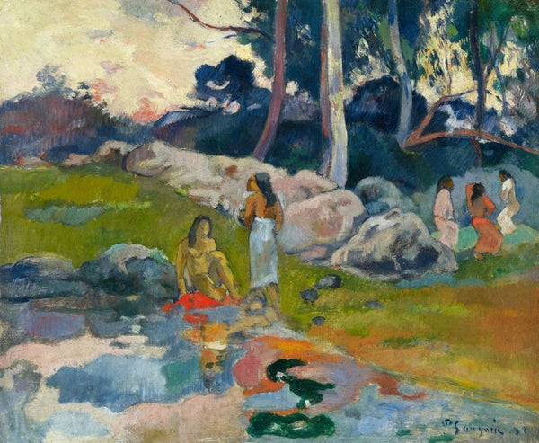 Femmes au bord de la riviere 