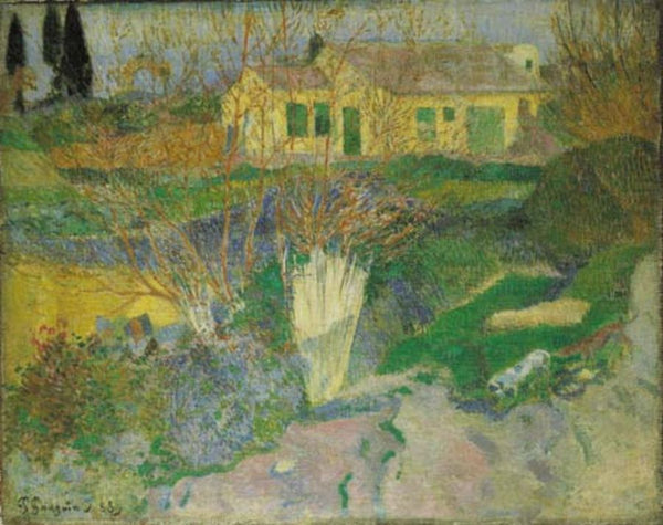 Paysage d'Arles avec buissons 